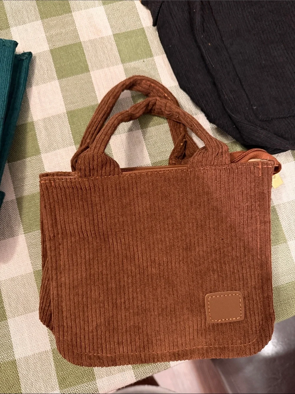 Canvas Tote Bag lot - Brown/Teal/Black Options